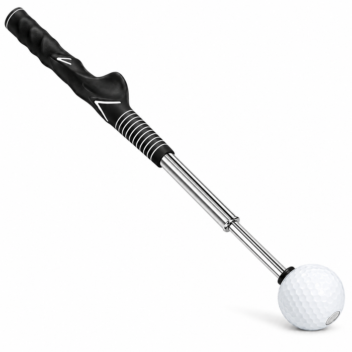 Telescopic Golf Tempo Trainer – Compact No-Ball Swing Practice